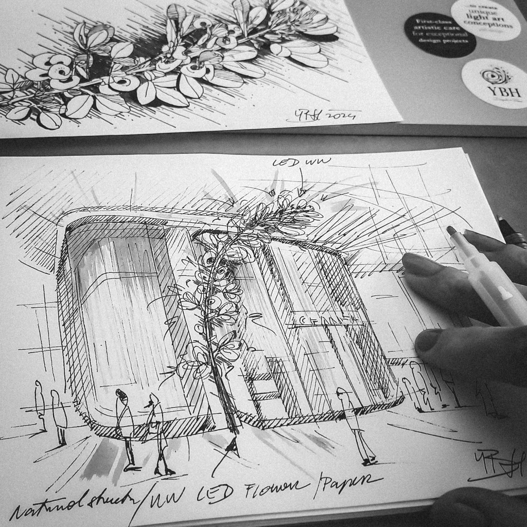 Sketching by Yvetta Blayac Hanlova. Chanel, 2024.